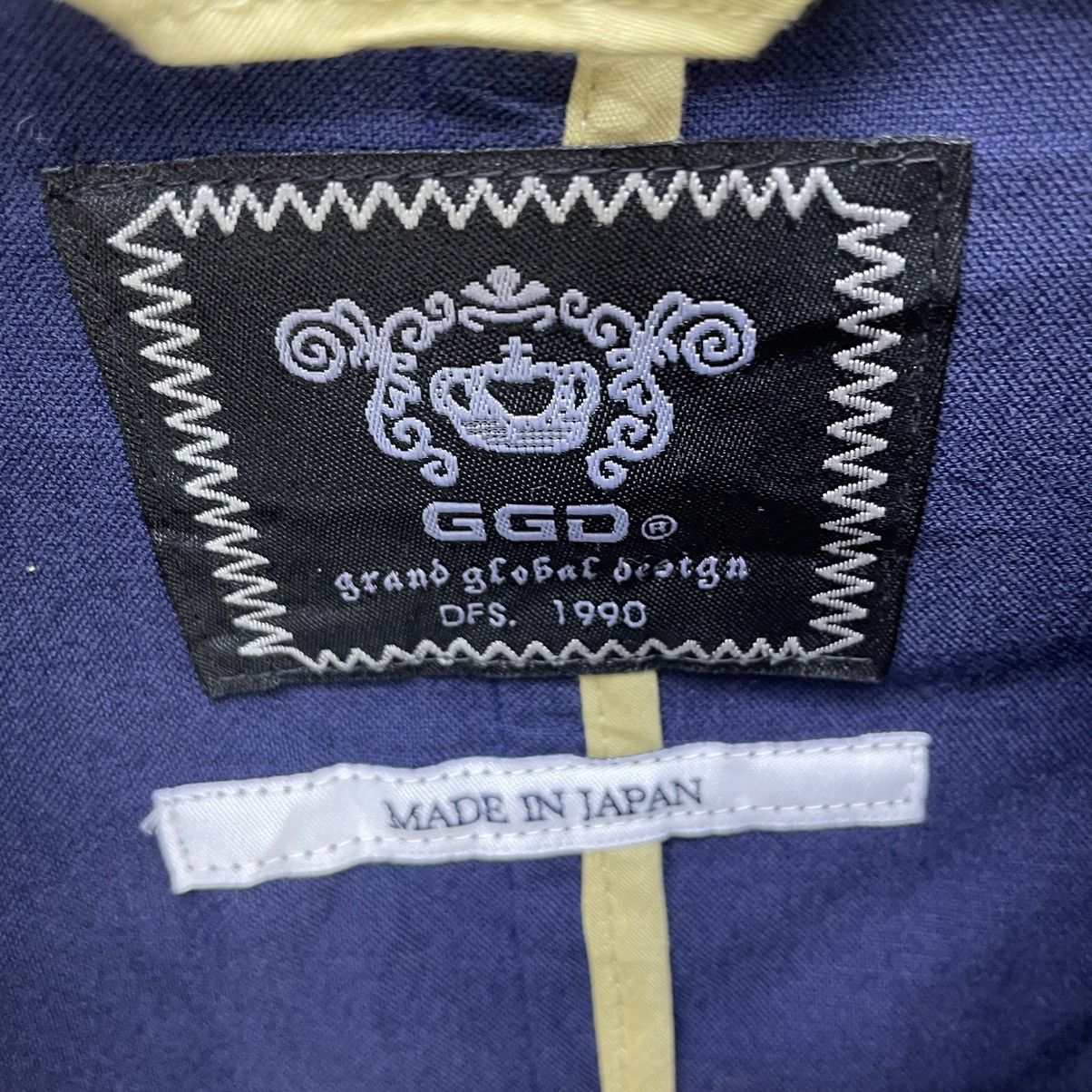 Indigo 💥Japanese Brand Grand Global Design Jacket Size US S / EU 44-46 / 1 - 3 Thumbnail