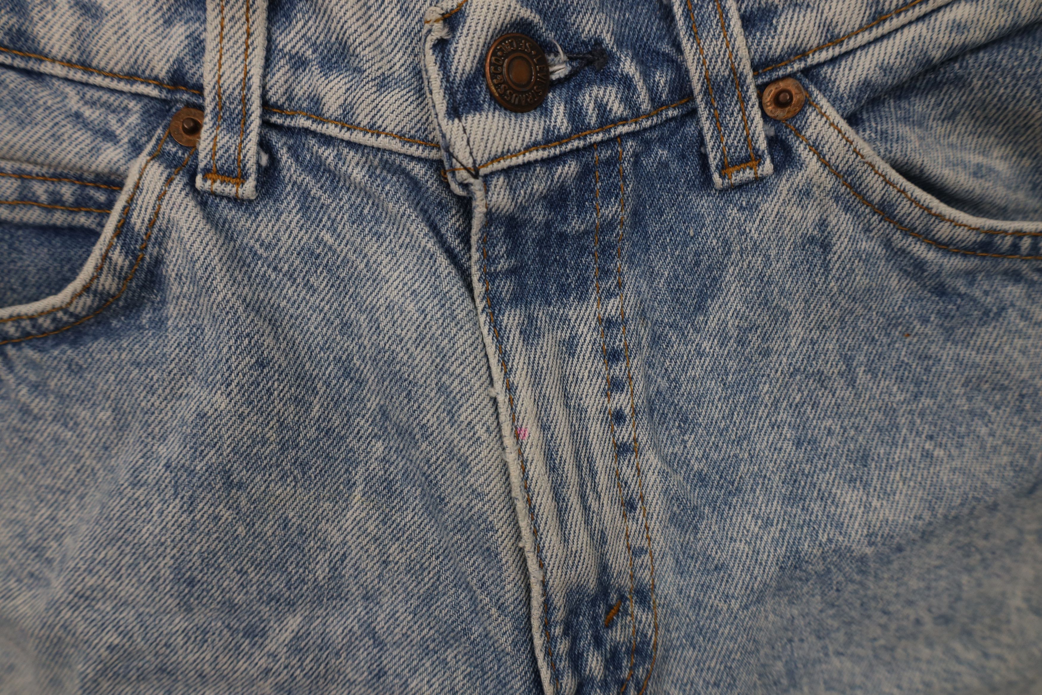 Levi's Vintage 80s Levis 505 Orange Tab Acid Wash Denim Shorts USA Size US 31 - 7 Thumbnail