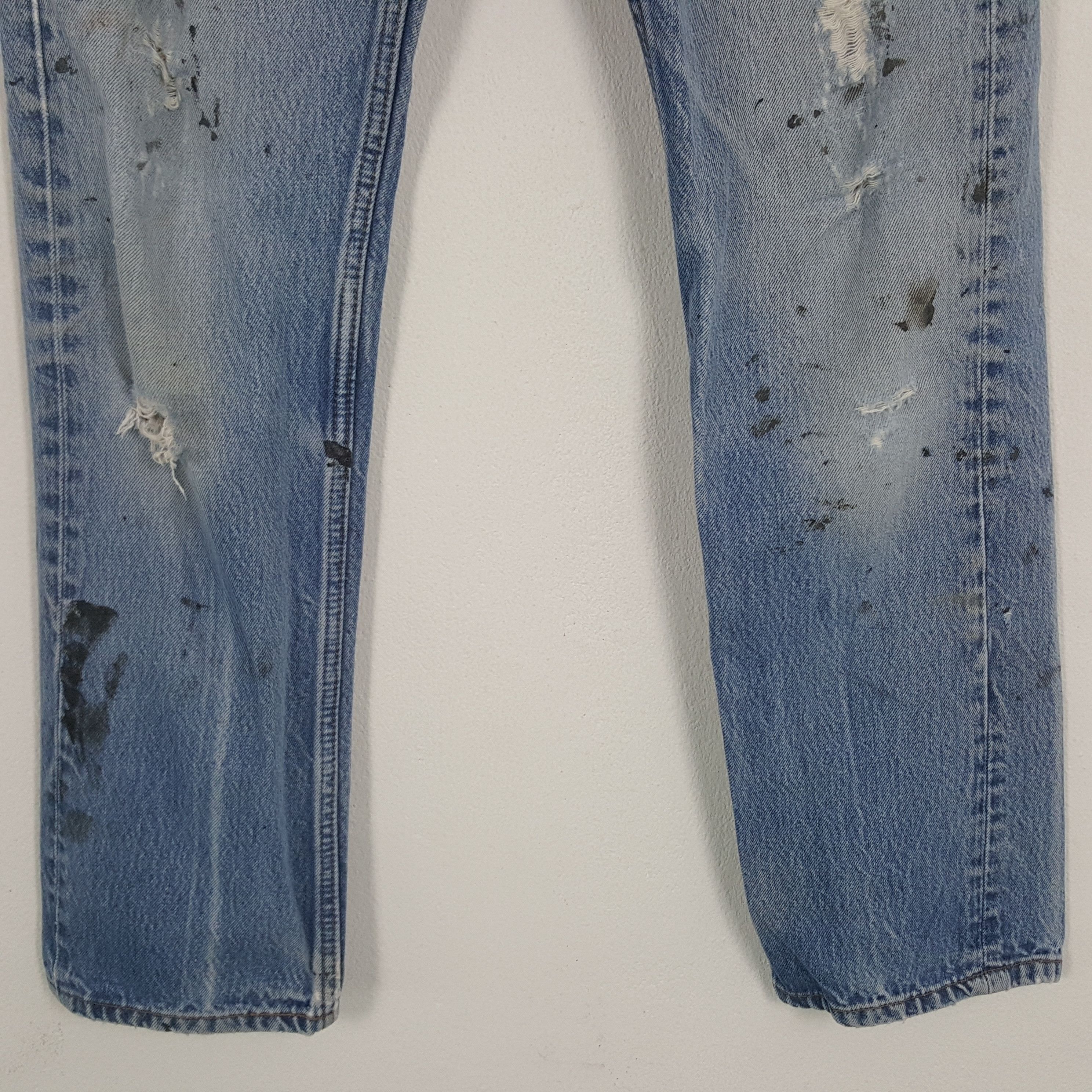 Levi's × Vintage Vintage Levi's 501 American Distressed Denim Jeans Size US 28 / EU 44 - 3 Thumbnail