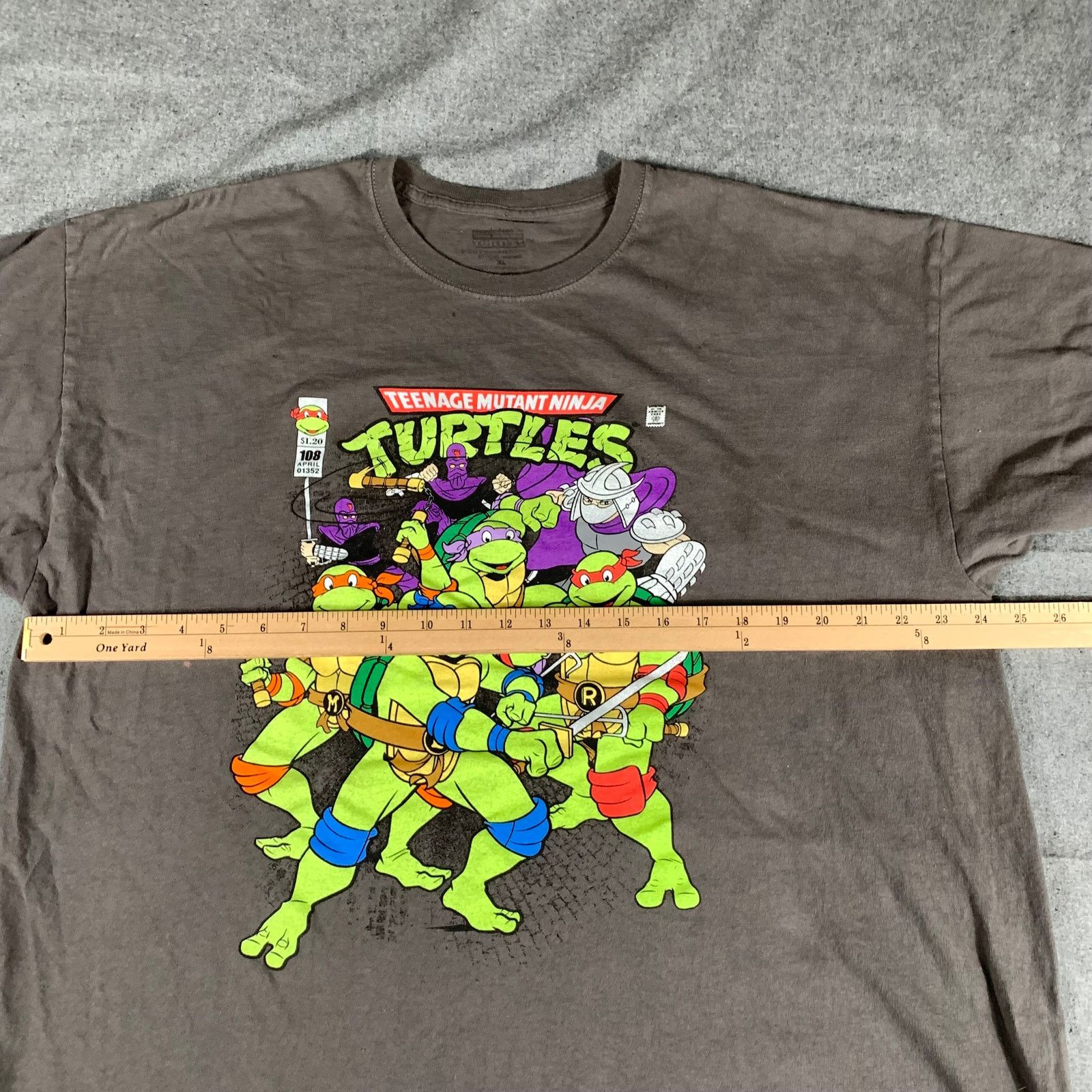 Other Ninja Turtles Womens XL Gray Short Sleeve Crew Neck Size XL / US 12-14 / IT 48-50 - 6 Thumbnail