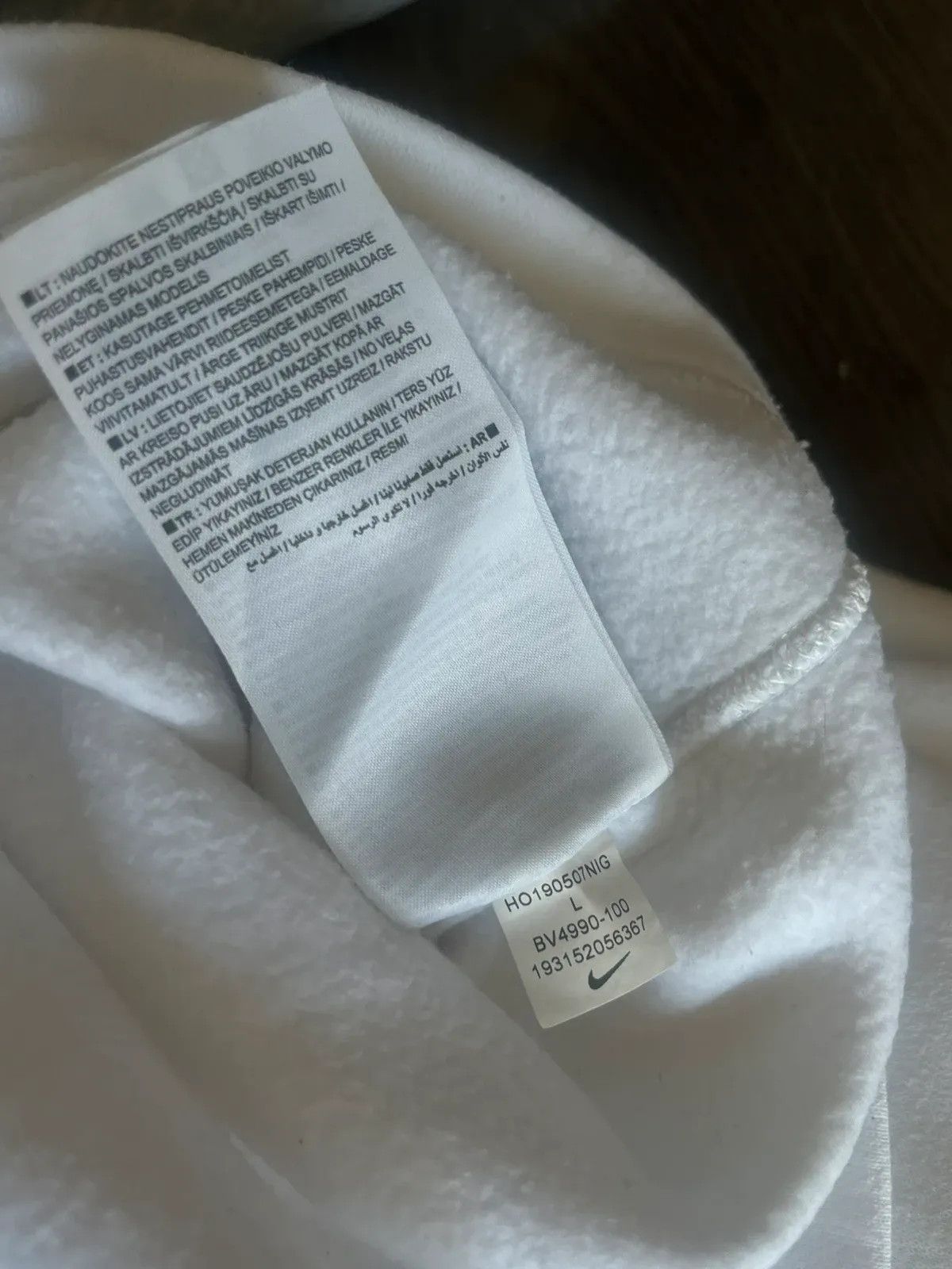 Nike Nike Sz L Half Zip Neck Swoosh Just Do It White Gold Size L / US 10 / IT 46 - 15 Thumbnail