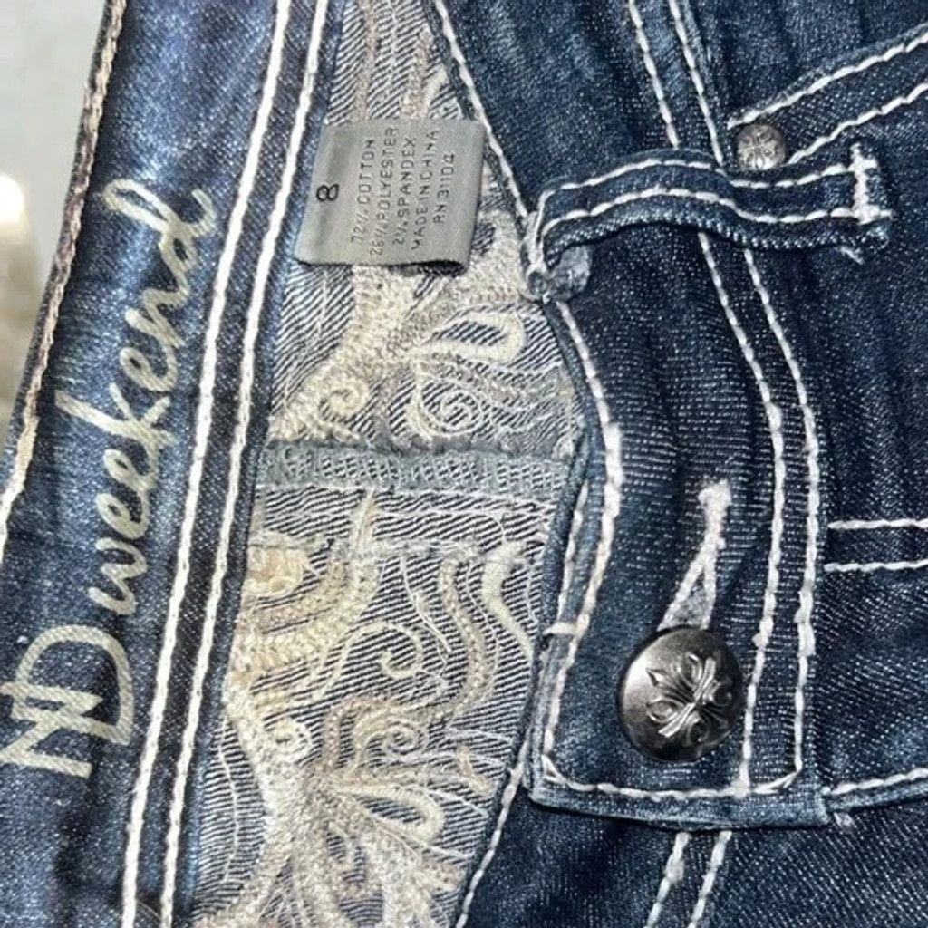 Other ND Embelished Weekend Women's Blue Jeans sz8 Size 30" / US 8 / IT 44 - 3 Thumbnail