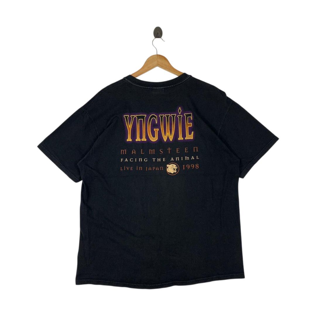 Band Tees Vintage Yngwie Malmsteen Facing Animal Japan 1998 band tee Size US L / EU 52-54 / 3 - 4 Thumbnail