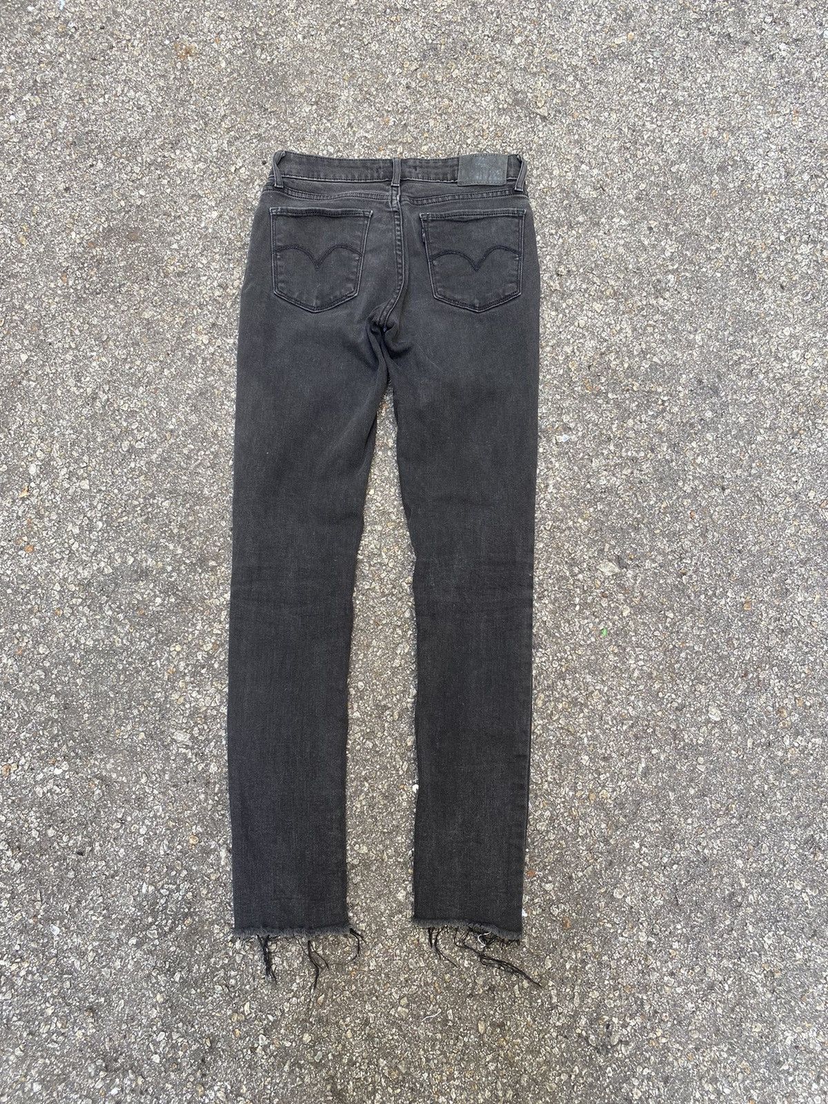 Beauty Beast Kapital Style Levis 711 Skinny Skeleton Bones Denim Jeans Size 26" / US 2 / IT 38 - 8 Thumbnail