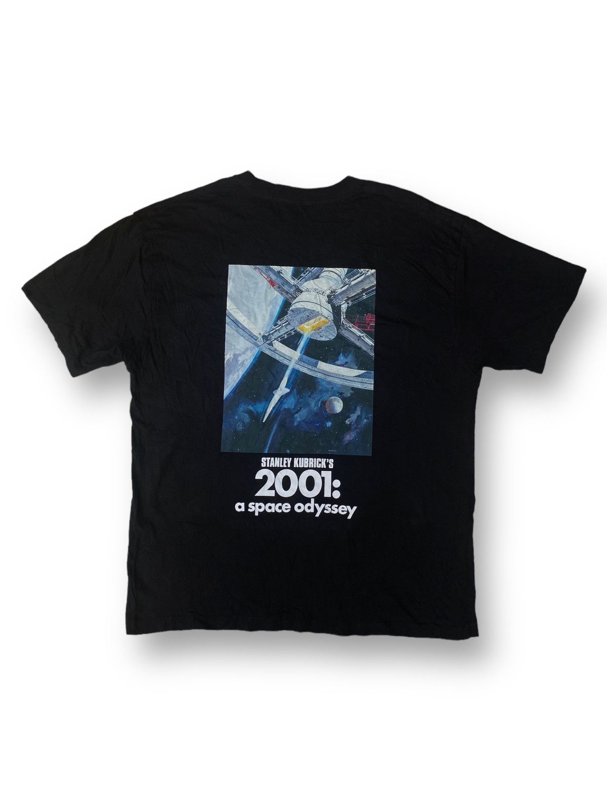 image of Stanley Kubrick Movie 2001 A Space Odyssey T Shirt. C4 in Black, Men's (Size XL)