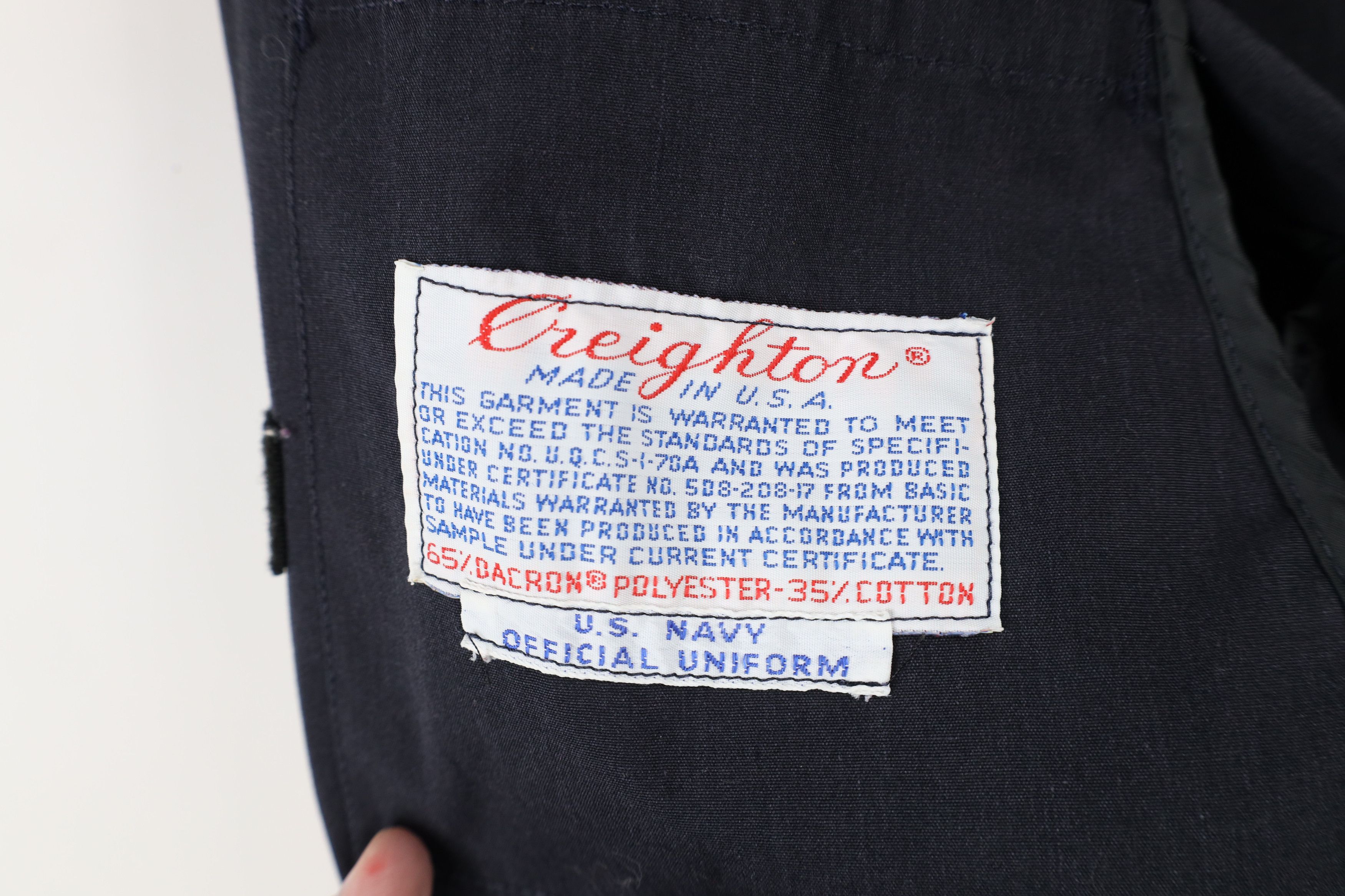 Vintage Vintage 70s 80s Military Officer Windbreaker Jacket Blue USA Size US L / EU 52-54 / 3 - 8 Thumbnail