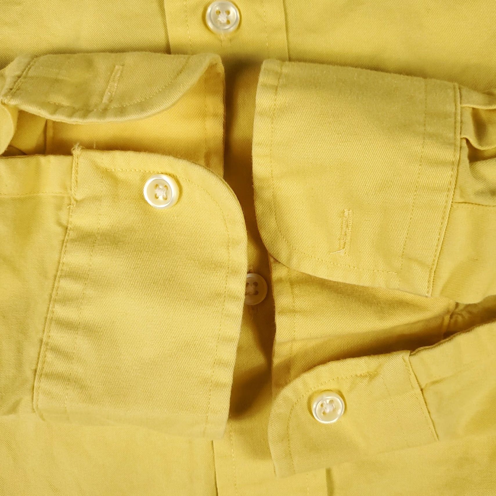 Ralph Lauren Ralph Lauren Shirt Mens Large Yellow Button-Up Long Sleeve Cotton Collared Classic Pockets Mens Size US L / EU 52-54 / 3 - 4 Thumbnail