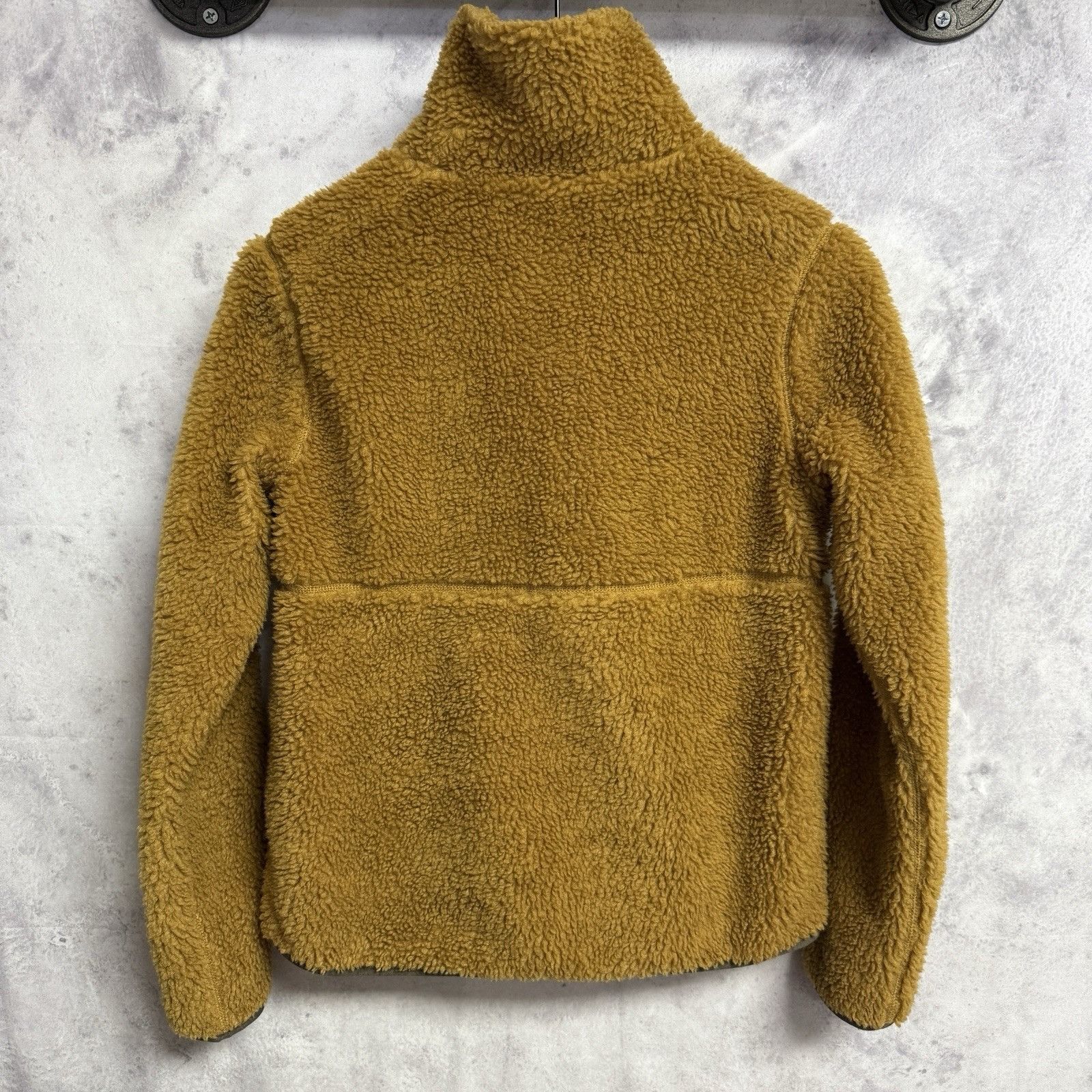 L.L. Bean LL Bean Women's Bean's Sherpa Fleece Jacket Antique Gold Size XXS / US 00 / IT 34 - 2 Thumbnail