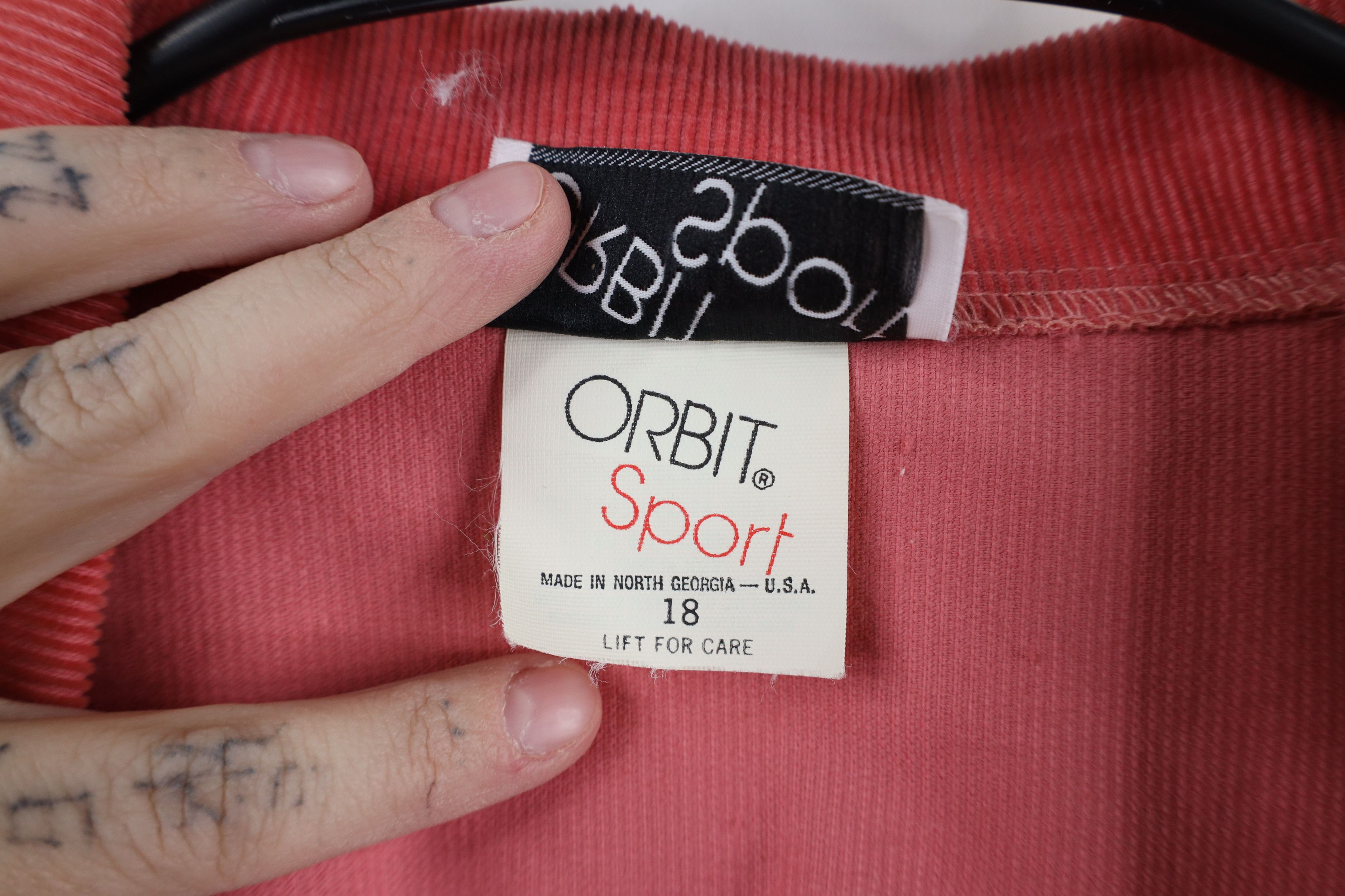 Vintage Vintage 80s 90s Streetwear Corduroy Blazer Jacket Pink USA Size XXL / US 16-18 / IT 52-54 - 7 Thumbnail