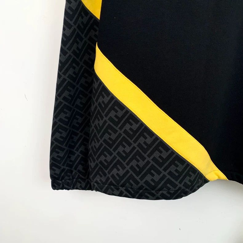 Fendi FENDI Black Logo Letter Cotton Hooded Long Sleeve Sweater Size US XXL / EU 58 / 5 - 4 Thumbnail