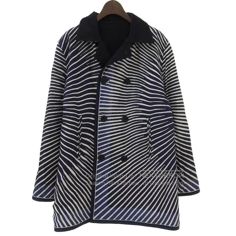 Hermes Hermes Margiela Double-Sided Wool Silk Coat Size L / US 10 / IT 46 - 3 Thumbnail