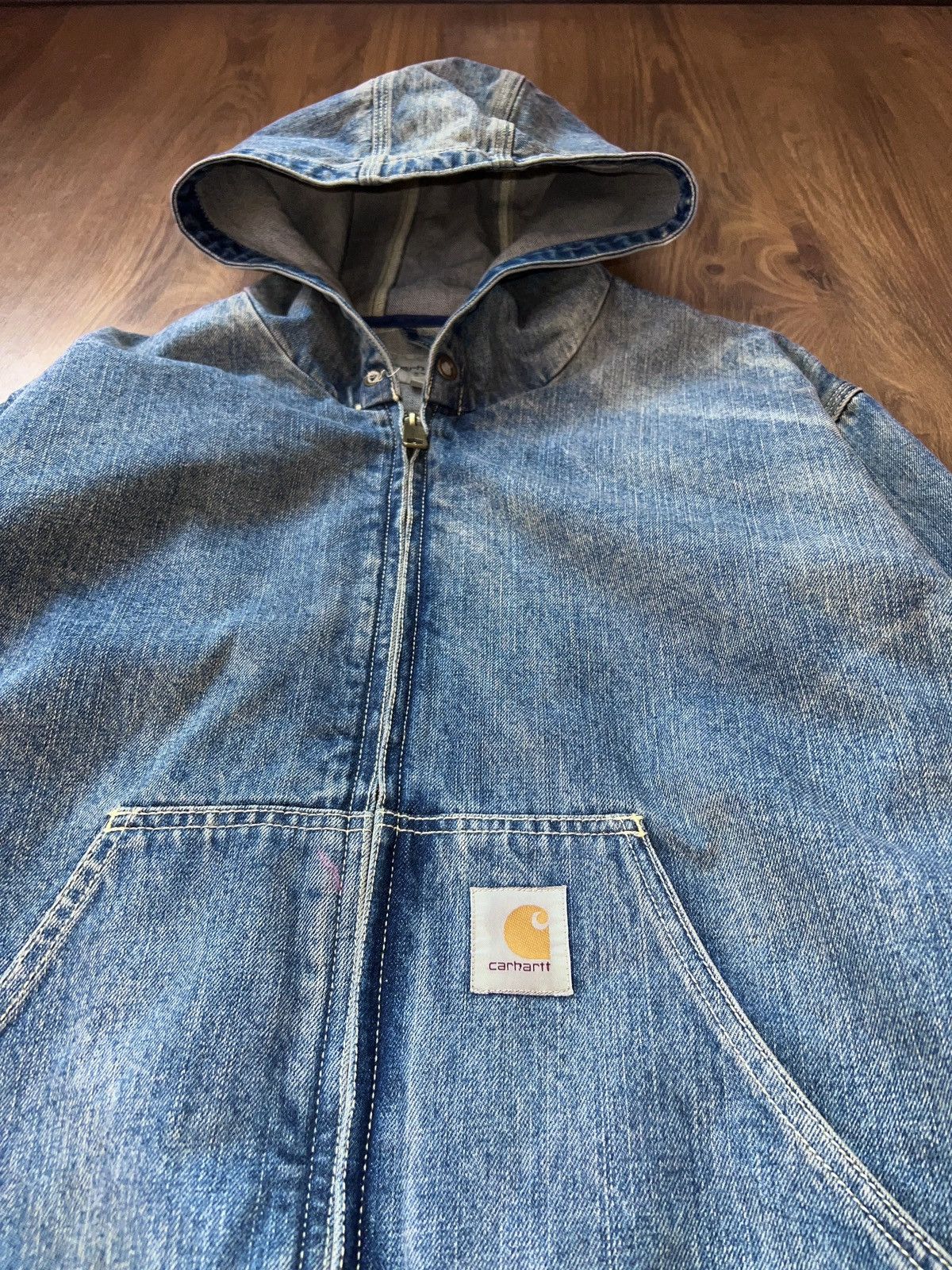 Carhartt Rare Carhartt OG Active Jacket (Denim) Size US XL / EU 56 / 4 - 2 Thumbnail