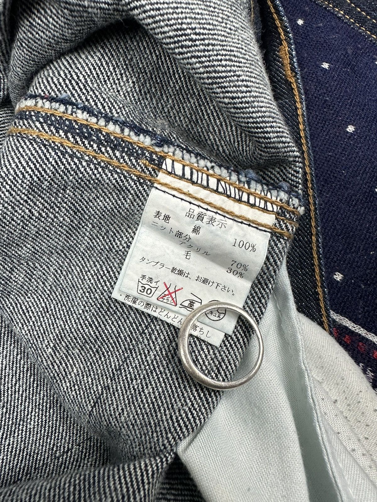 Japanese Brand Vintage Community.Co Native Double Knees Buckle Back Denim Size US 33 - 9 Thumbnail