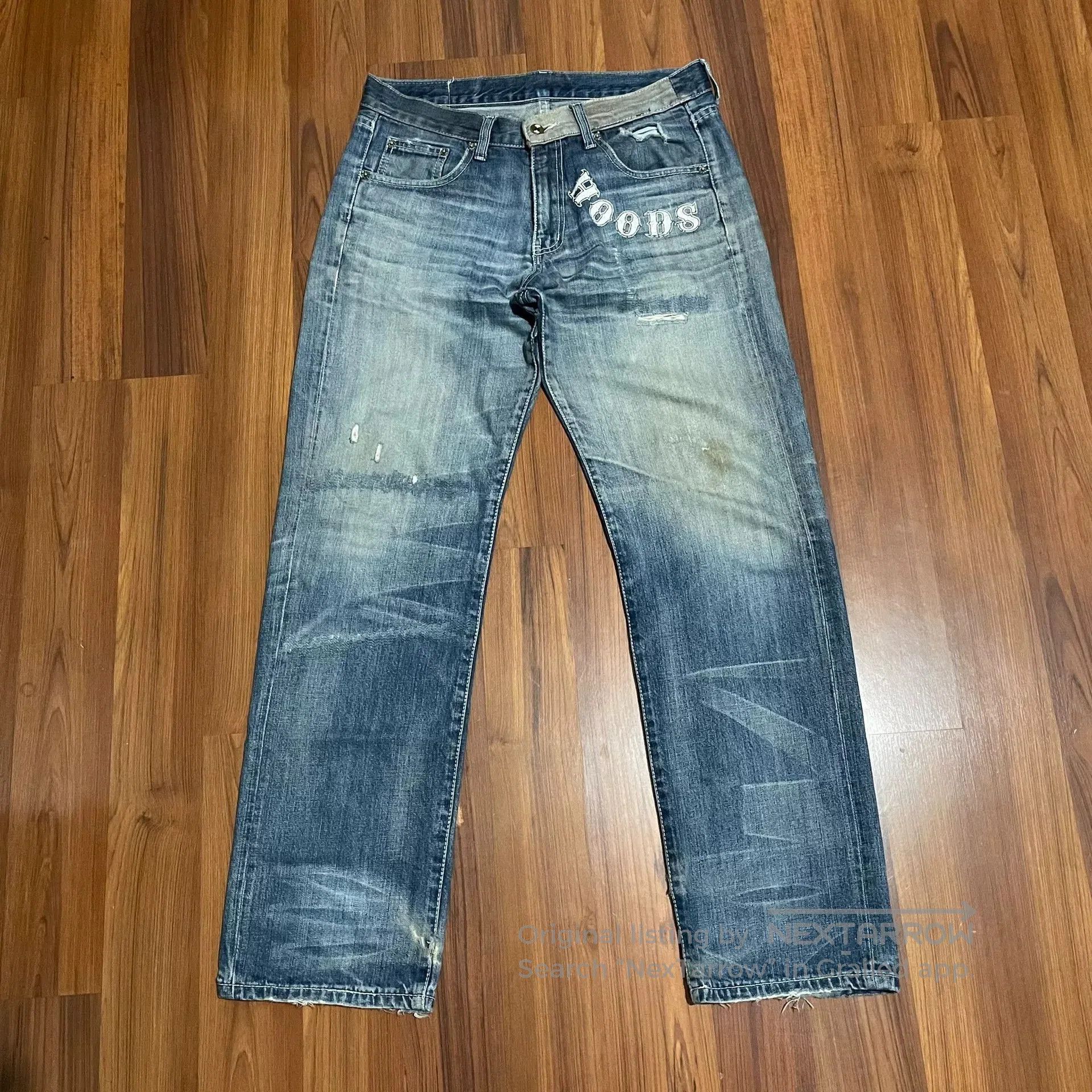 Neighborhood NEIGHBORHOOD 08EX Graffiti Print Jeans. Size US 43 - 1 Thumbnail