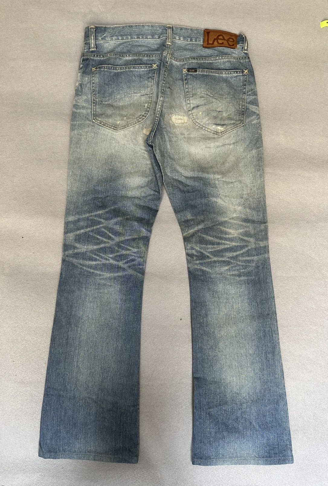 Japanese Brand FLARE Lee Distressed Design Denim Size US 32 / EU 48 - 2 Thumbnail