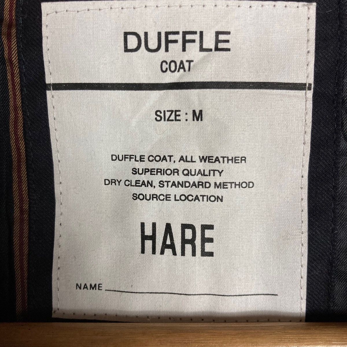 HARE Vintage Hare Toggle Snap Button Zipper Duffle Coat Hoodie Size US M / EU 48-50 / 2 - 5 Thumbnail
