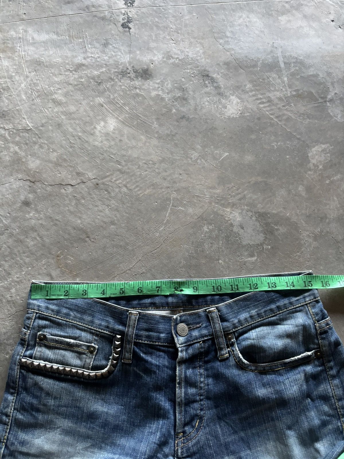 Hysteric Glamour HYSTERIC GLAMOUR Y2K studded punk patches short jeans Size US 30 / EU 46 - 18 Thumbnail