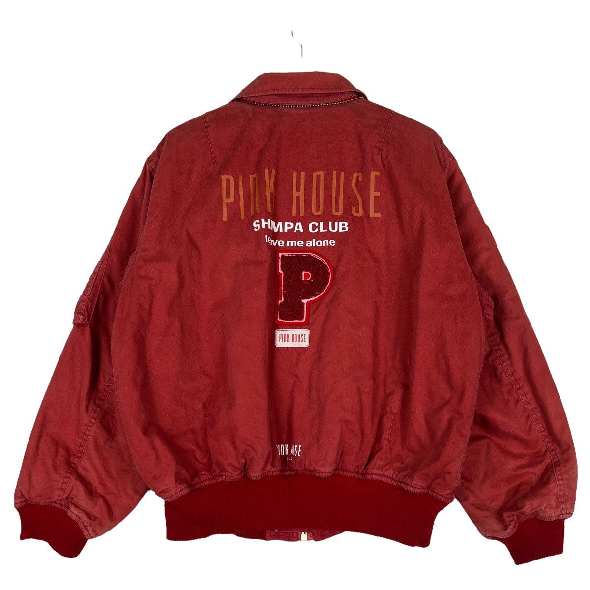 Japanese Brand 🔥 ARCHIVES PINK HOUSE BOMBER JACKET Size US L / EU 52-54 / 3 - 2 Thumbnail
