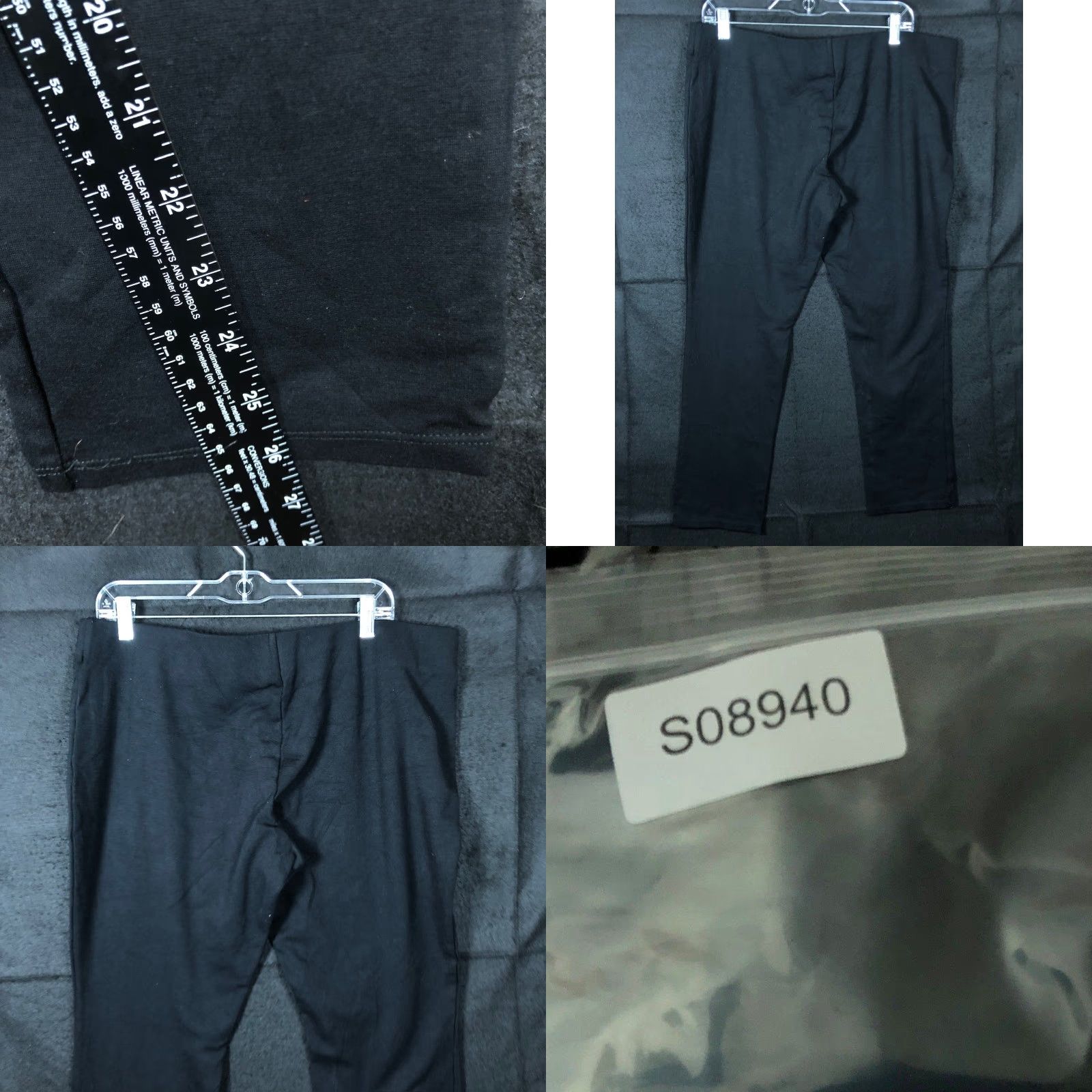 Ralph Lauren Ralph Lauren Womens Pants Black Pull On Mid Rise Legging Stretch XL Pants Court/Workwear Casual Size 25" / US 0 / IT 36 - 8 Thumbnail