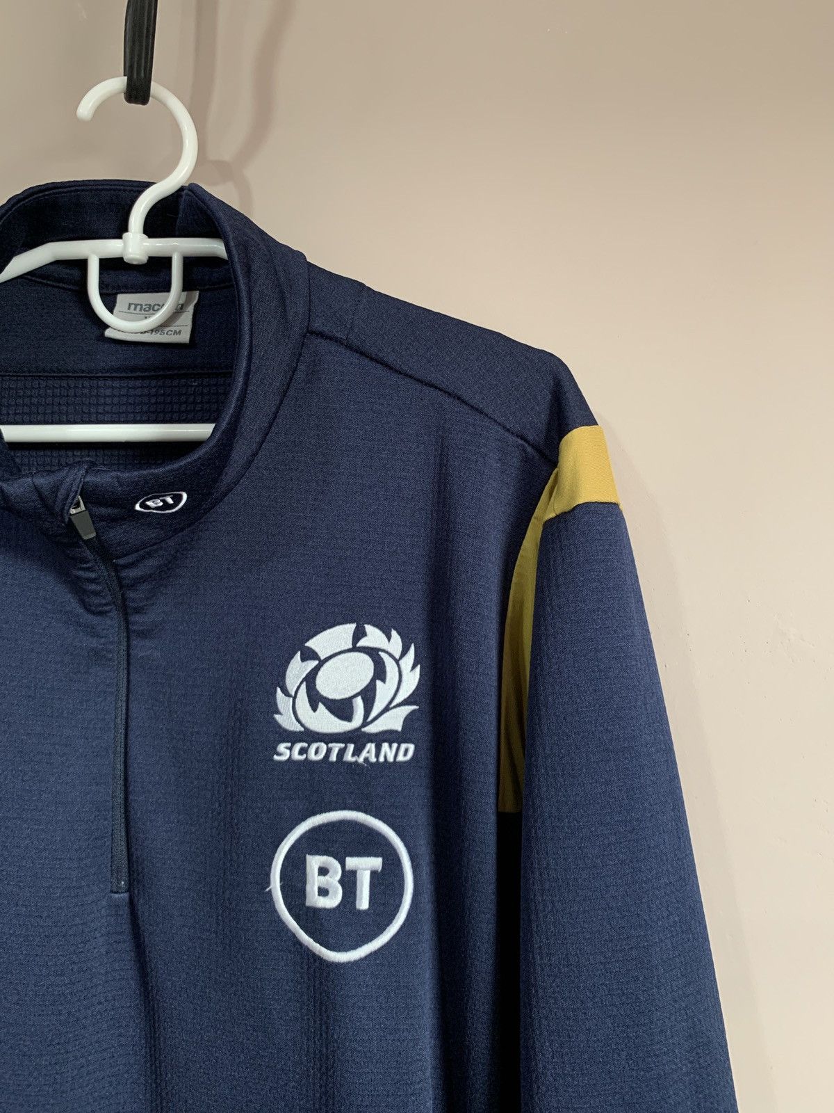 Macron Scotland 1/3 Zip Training Rugby Union Sweatshirt Macron XXL Size US XXL / EU 58 / 5 - 4 Thumbnail