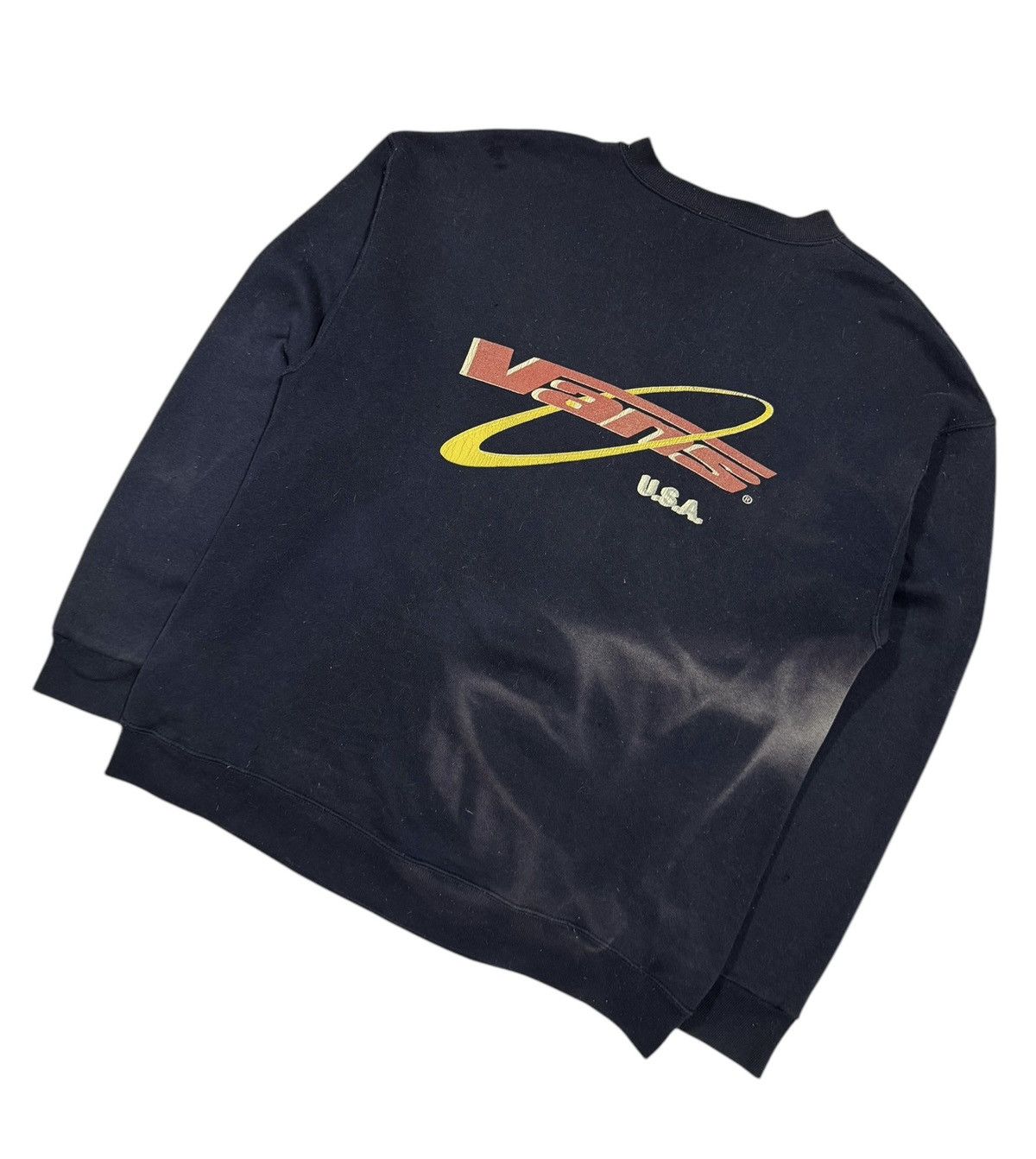 Vans × Vintage Vtg🔥90’s Og Vans Sunfaded Pullover Sweatshirt Size US L / EU 52-54 / 3 - 10 Thumbnail