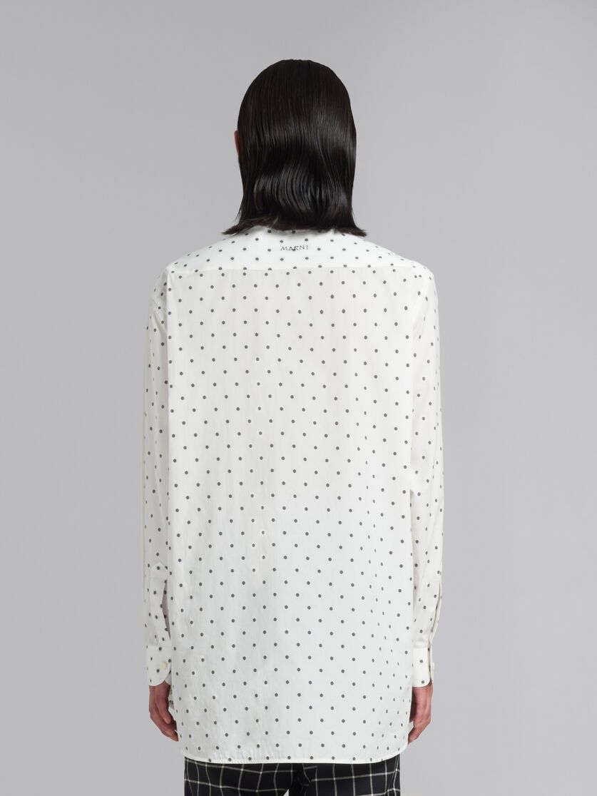 Marni o1w1db10125 Poplin Long Sleeved Shirt Polka Dots in White Size US S / EU 44-46 / 1 - 3 Thumbnail