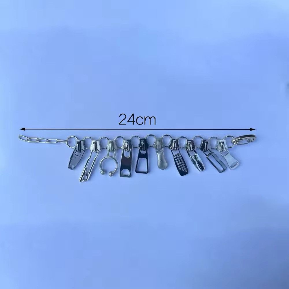 Jewelry Cyber Punk Zipper Bracelet Size ONE SIZE - 4 Thumbnail