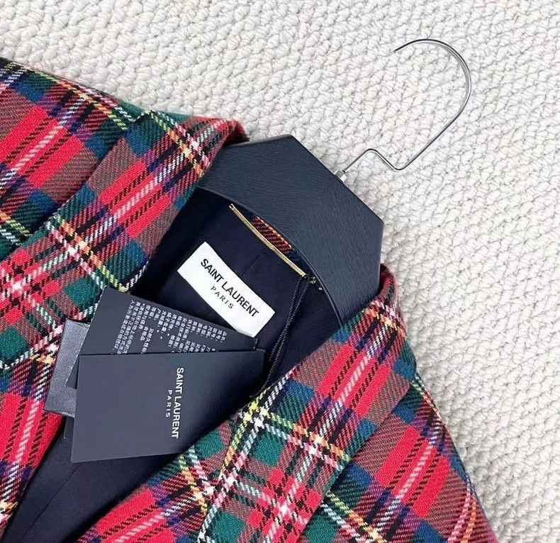 Saint Laurent Paris Saint Laurent FW23 Plaid Wool Blazer- Size US M / EU 48-50 / 2 - 3 Thumbnail