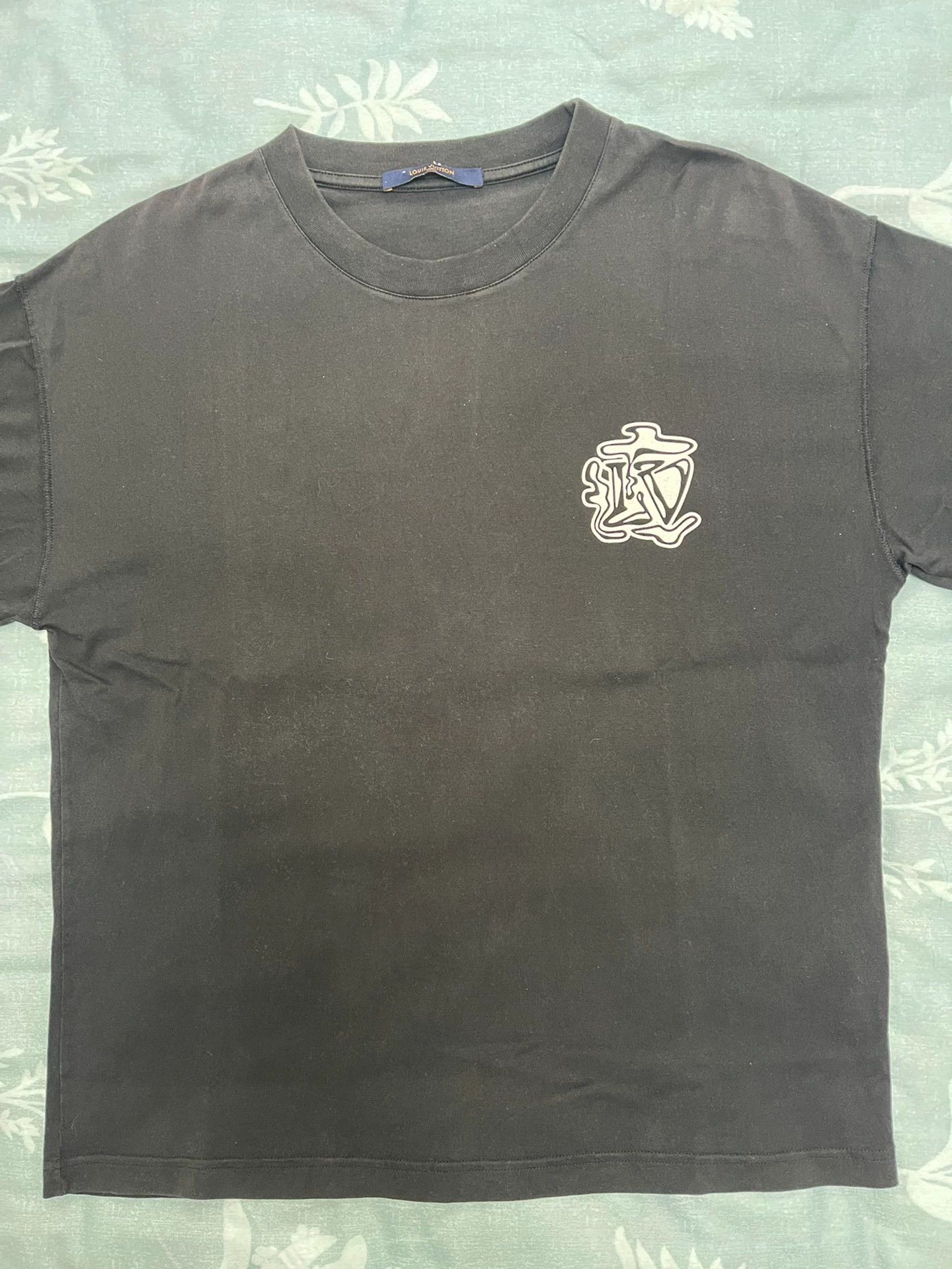 Louis Vuitton LV Black Cotton T - shirt Men's M Size US M / EU 48-50 / 2 - 1 Thumbnail
