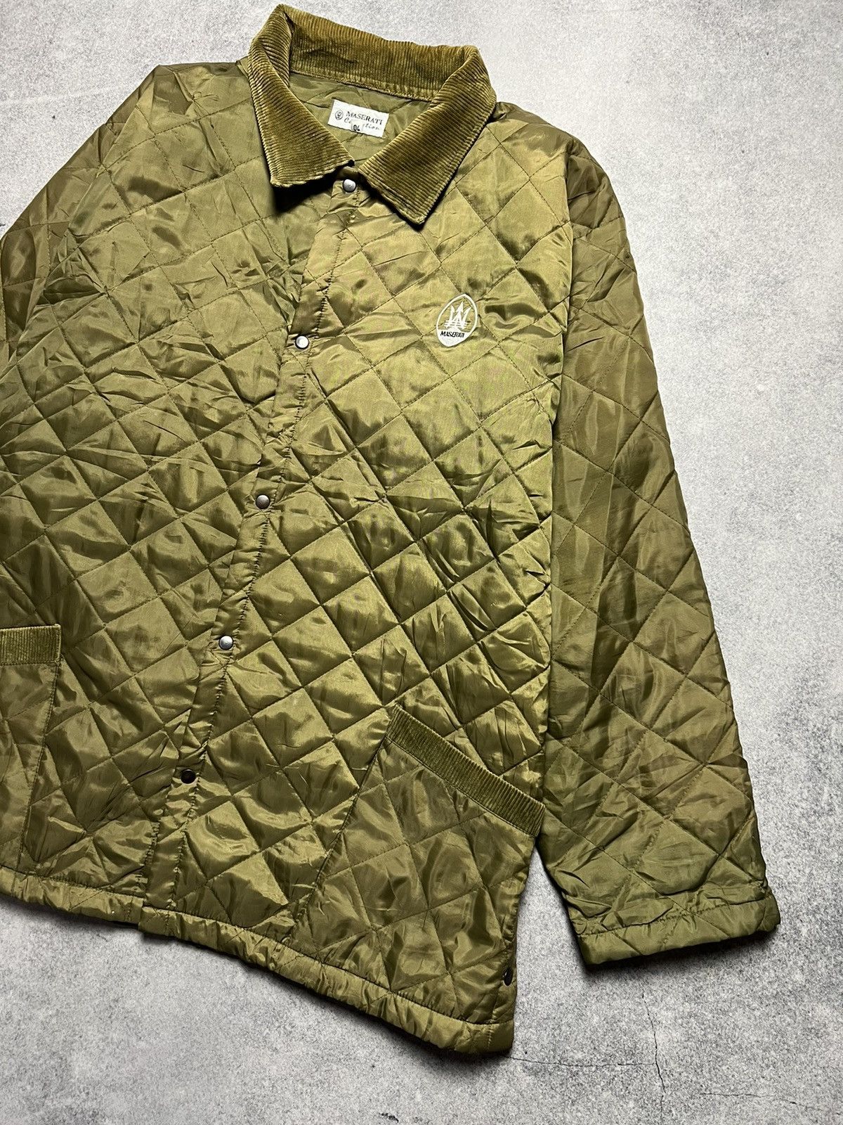 Maserati Vintage Maserati Liddesdale Quilted Barbour Style Jacket Size US XL / EU 56 / 4 - 3 Thumbnail