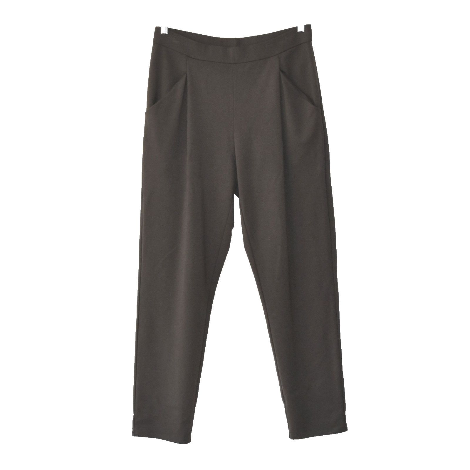 Eileen Fisher EILEEN FISHER Brown Pockets Pleated Front Trouser Pants Sz S Size 30" / US 8 / IT 44 - 1 Thumbnail