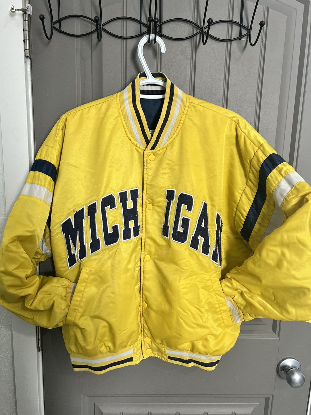 Vintage y2k Michigan Reversible bomber Jacket Size US M / EU 48-50 / 2 - 2 Thumbnail