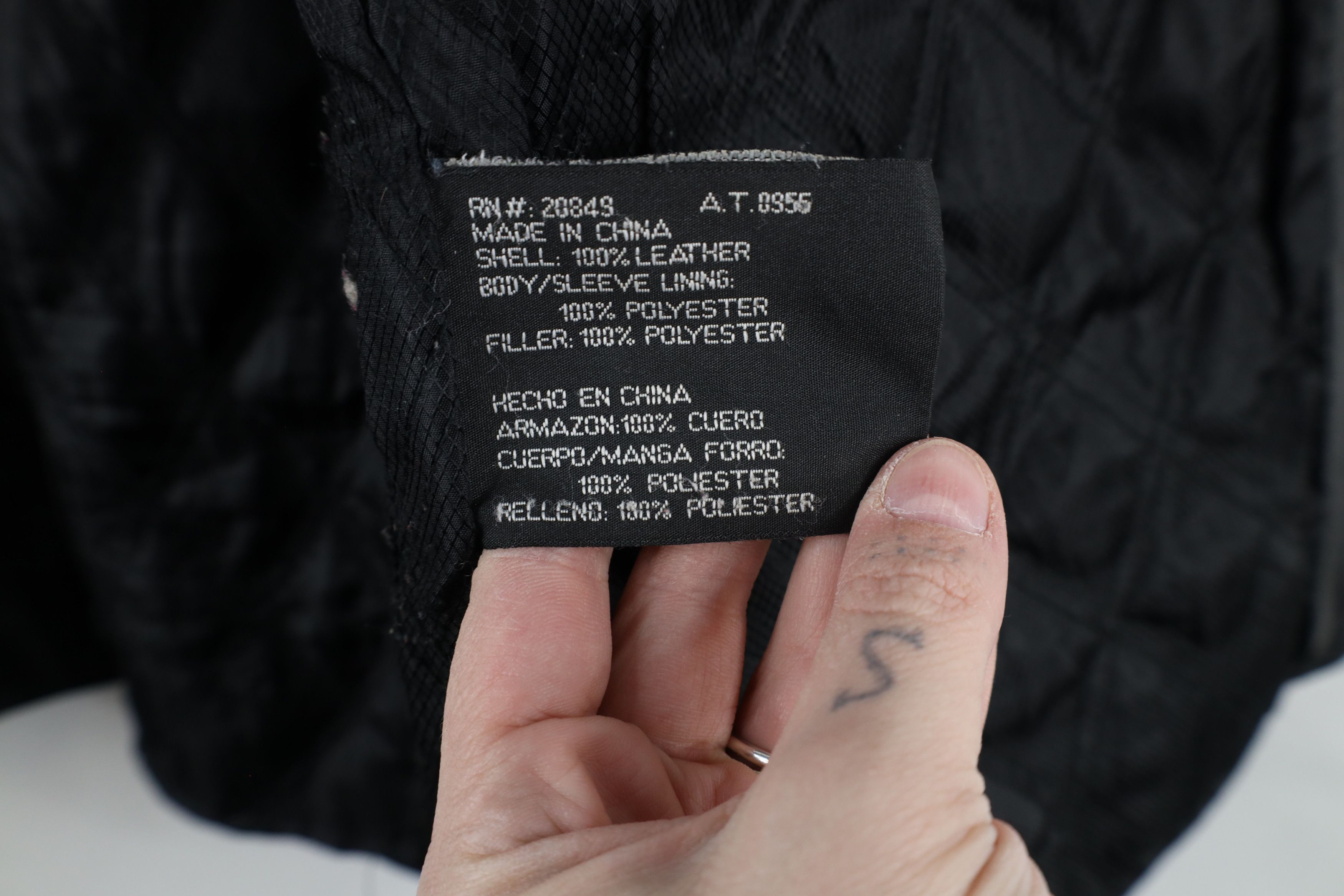 Vintage Vintage 90s Streetwear Quilted Leather Full Zip Jacket Size M / US 6-8 / IT 42-44 - 10 Thumbnail