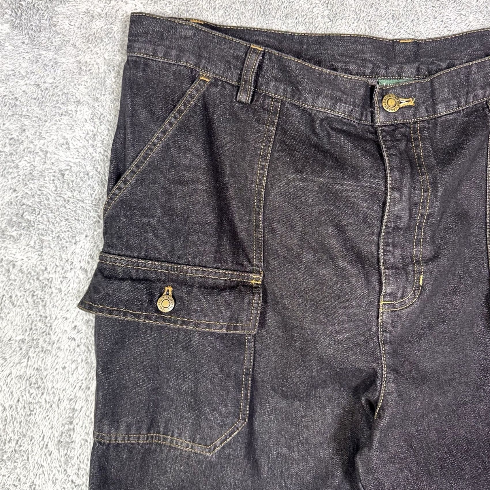 Ralph Lauren VINTAGE Ralph Lauren Jeans Co. Cargo Wide Leg Baggy 90s Womens 18W Size 40" / US 18 - 4 Thumbnail