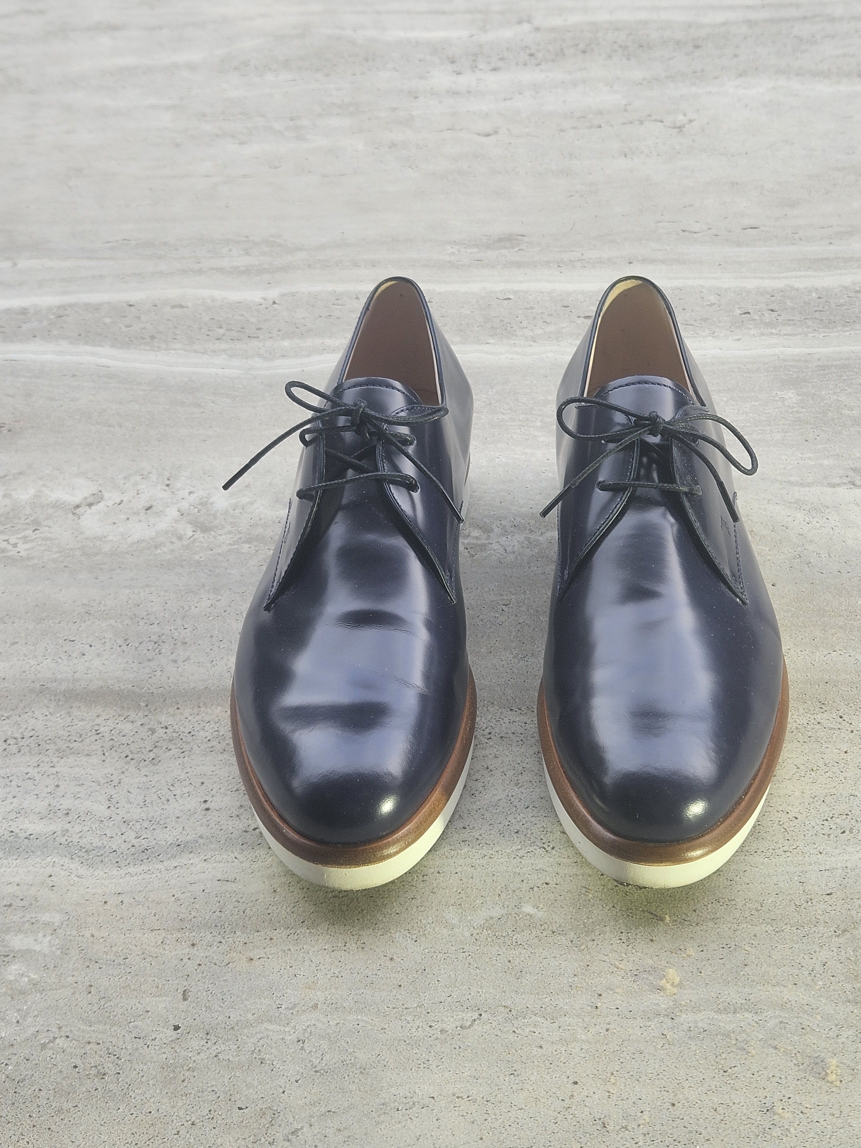 Tod's Tod’s Leather Derby Shoes White Sole Made In Italy Size 42 Size US 11 / IT 41 - 2 Thumbnail