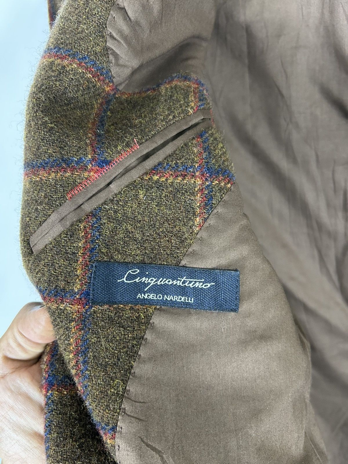 Designer 🔥51 CINQUANTUNO Italian Wool Luxury Flannel Sport Coat Size US M / EU 48-50 / 2 - 12 Thumbnail