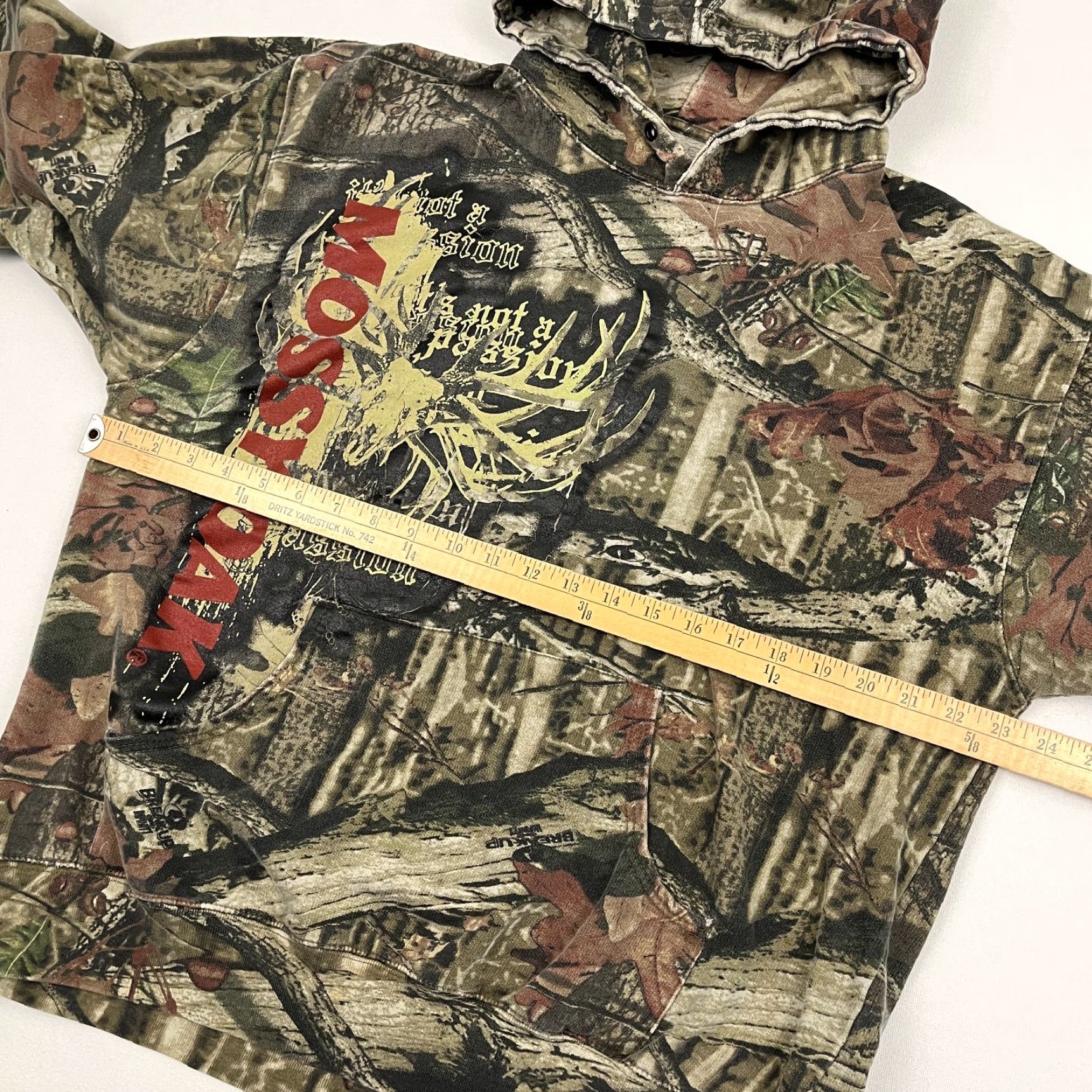 Vintage Russell Hoodie Mens L Y2K Woodstalker Mossy Oak Breakup Infinity Camo Sweatshirt Size US L / EU 52-54 / 3 - 6 Thumbnail