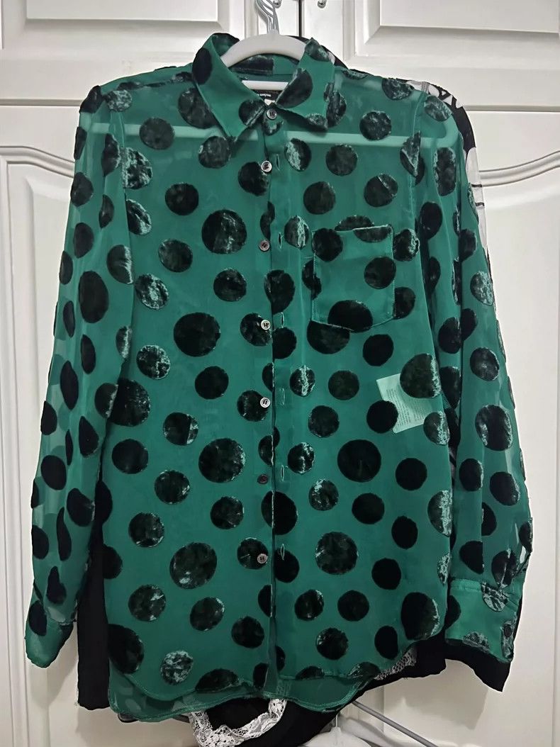Comme des Garcons Comme Des Garcons Malachite Green Shirt Size S / US 4 / IT 40 - 1 Thumbnail