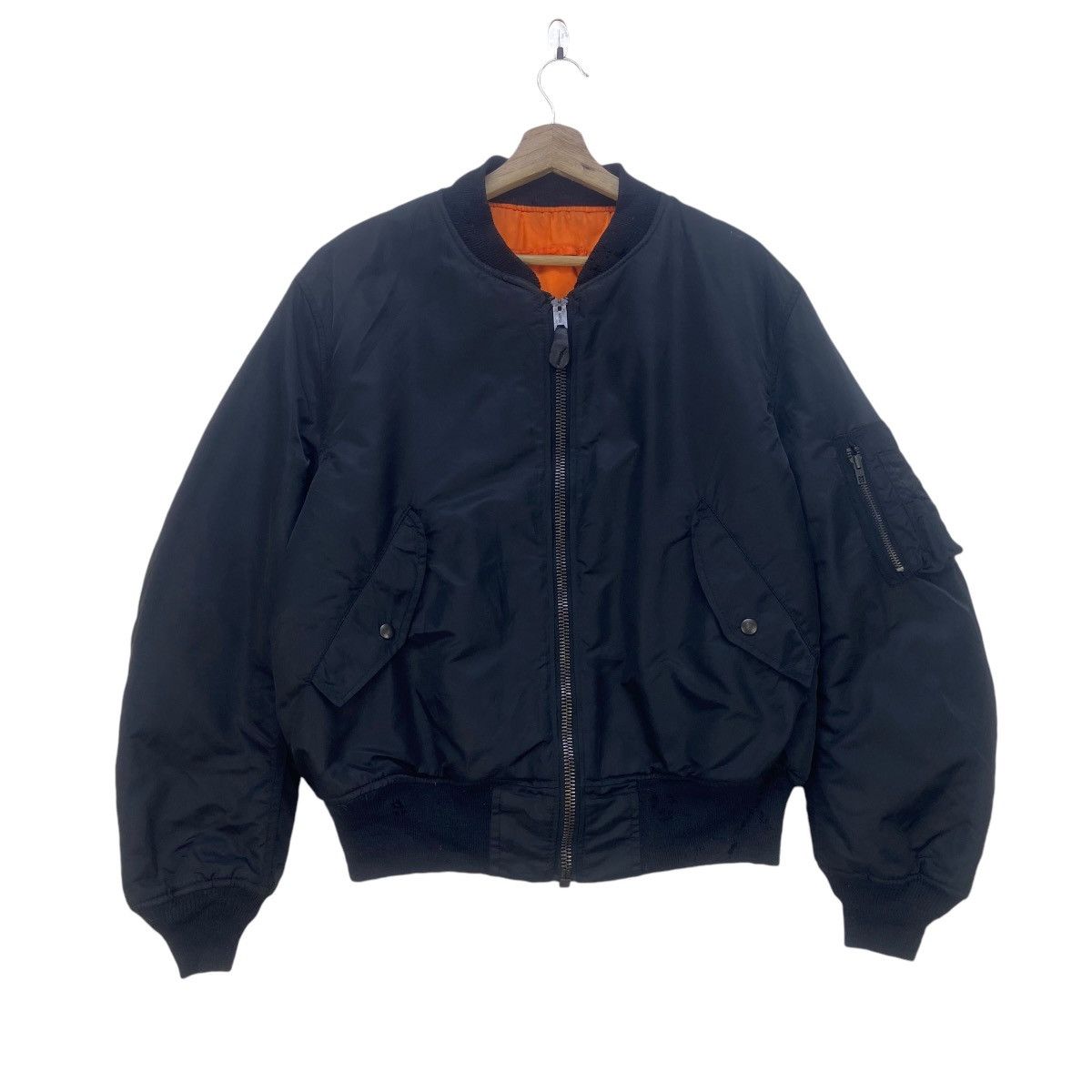 Vintage Vintage Teesar Industries MA-1 Flight Bomber Jacket Size US L / EU 52-54 / 3 - 2 Thumbnail