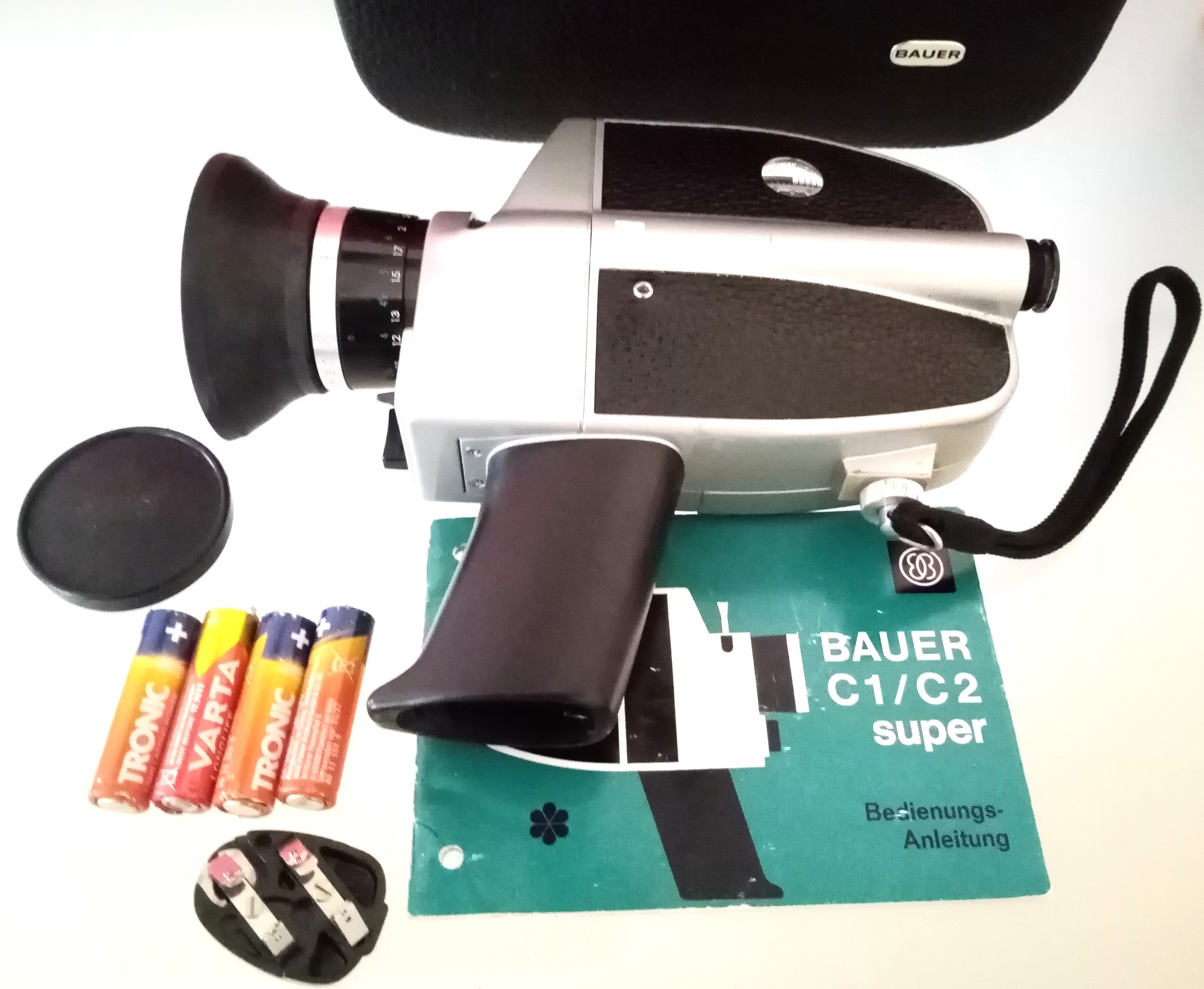 Vintage Vintage Bauer C 1. Super 8 Movie Camera & Original Case / Size ONE SIZE - 7 Thumbnail
