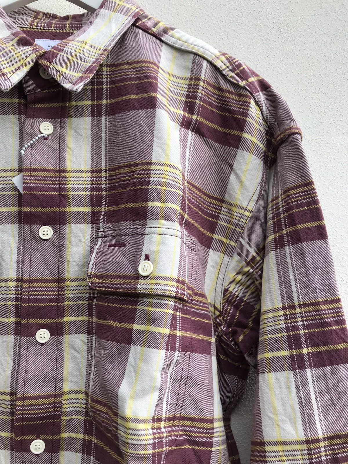 Visvim visvim Lumber Check L/S Shirt Red Size 3 Archive Gorpcore Size US L / EU 52-54 / 3 - 2 Thumbnail