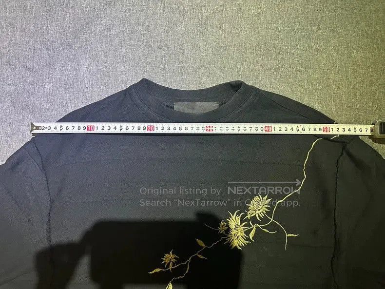 Haider Ackermann Haider Ackermann Black Floral Embroidered Sweatshirt. Size US XS / EU 42 / 0 - 5 Thumbnail