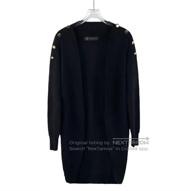 Versace Black Women's Cardigan in Size S .