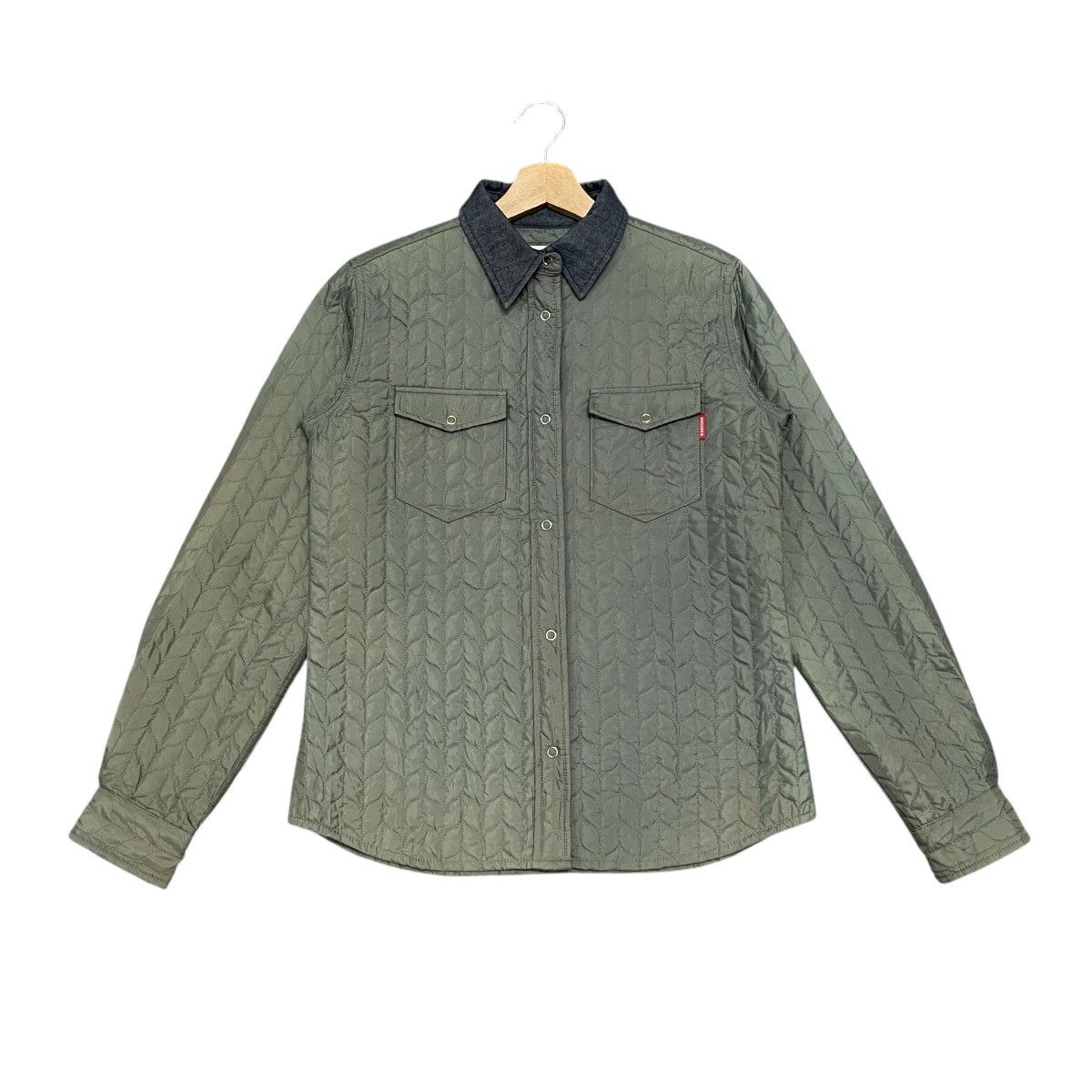 Studio D’Artisan Japanese Denim Collar Quilted Army Jacket