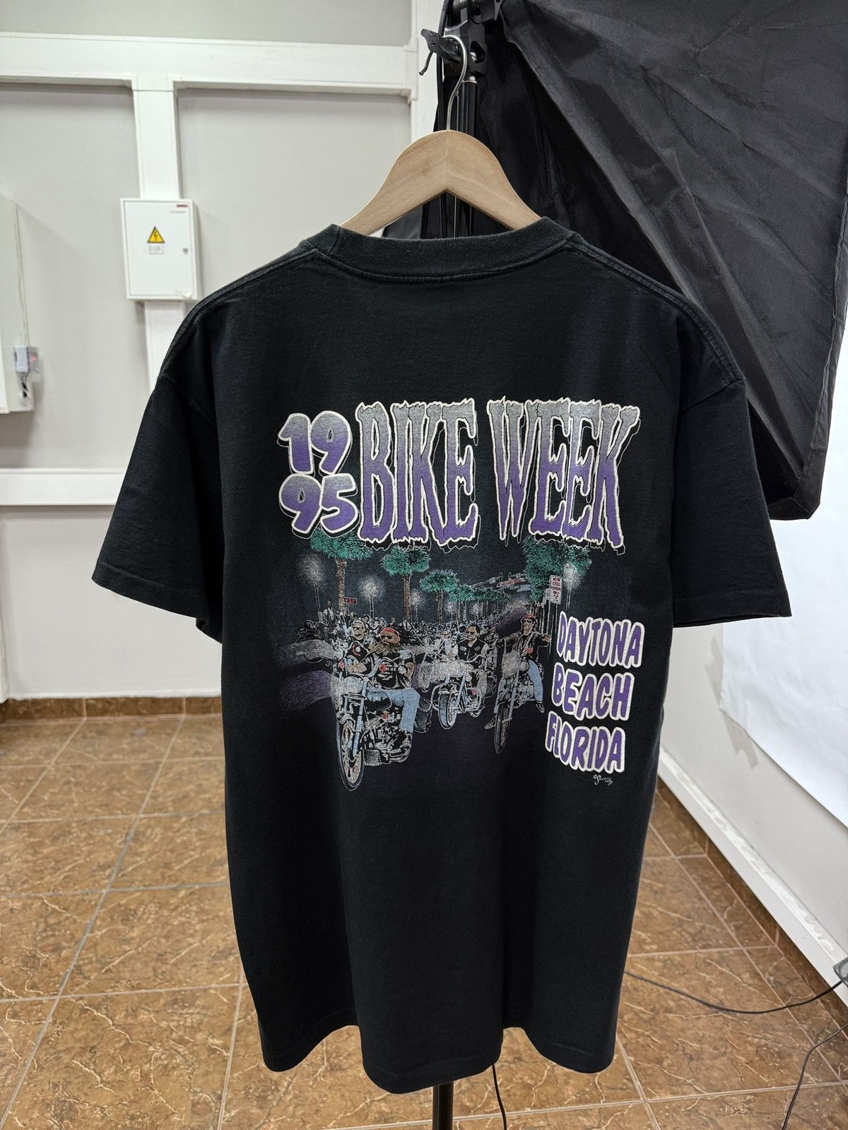 Harley Davidson 🇺🇸Vintage 1995 Bike Week Daytona Beach Florida T-Shirt Sherry Size US XL / EU 56 / 4 - 1 Thumbnail