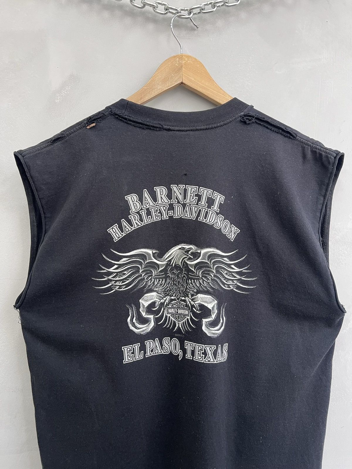 Harley Davidson Vintage 90s y2k Harley Davidson tank top t shirt faded 00s Size US L / EU 52-54 / 3 - 2 Thumbnail