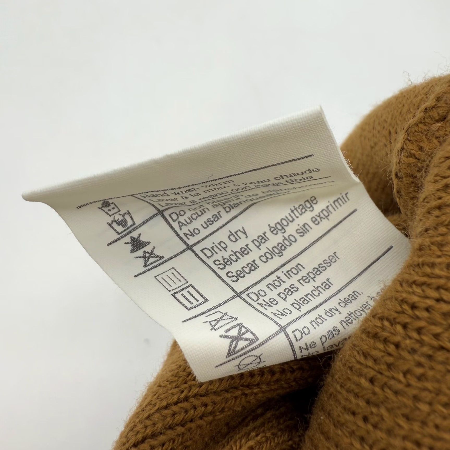 Carhartt Carhartt Mens Beanie Hat Tan Acrylic Knit One Size Cap Logo Fold Over Size ONE SIZE - 6 Thumbnail