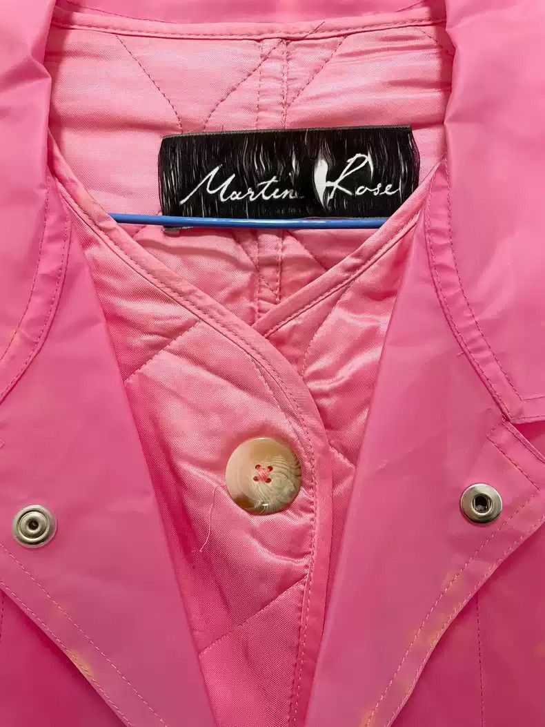 Martine Rose Martine Rose pink-cotton trench coat Size US S / EU 44-46 / 1 - 3 Thumbnail