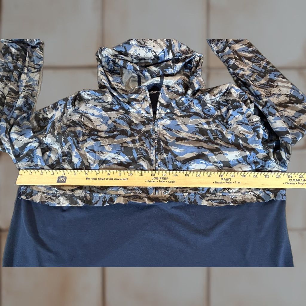 Under Armour Under Armour Hoodie Men 2XL Blue Camo 1/4 Zip Pullover Wind Anorak Jacket UA XXL Size US XXL / EU 58 / 5 - 1 Thumbnail