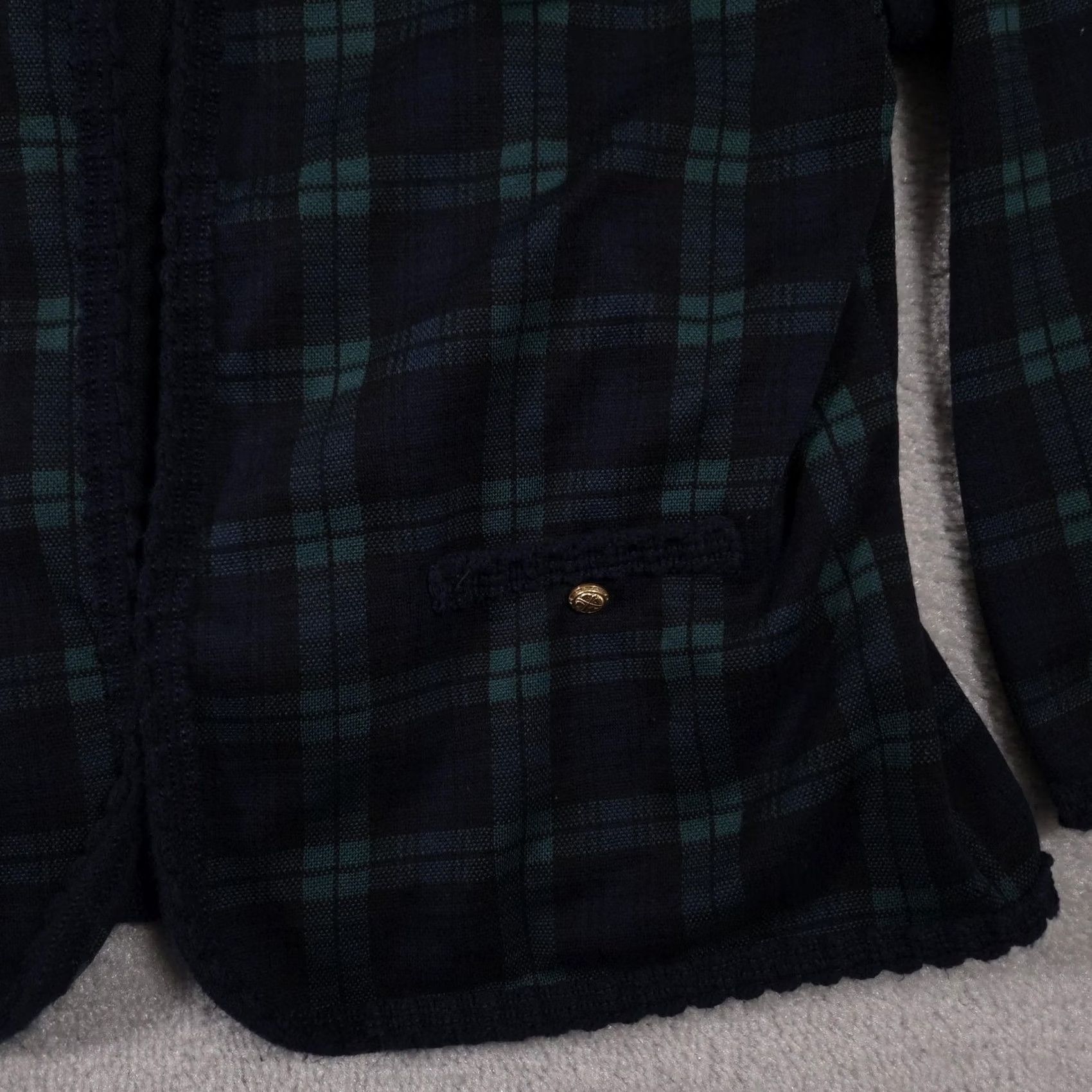 Vintage VINTAGE Alfred Dunner Jacket Womens Petite 16 Green Plaid Open Front Buttons Made USA Size XXL / US 16-18 / IT 52-54 - 5 Thumbnail